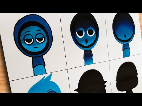 Drawing INCREDIBOX SPRUNKI ( JEVIN ) Phase 1 vs Phase 2 vs Phase 3 vs Phase 4 vs Phase 5 vs... 6