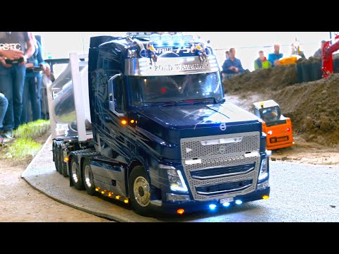 RC TRUCK VOLVO HAUBER - SCALEART PALFINGER CRANE - LIEBHERR RC DIGGER - KOMATSU WHEEL DIGGER