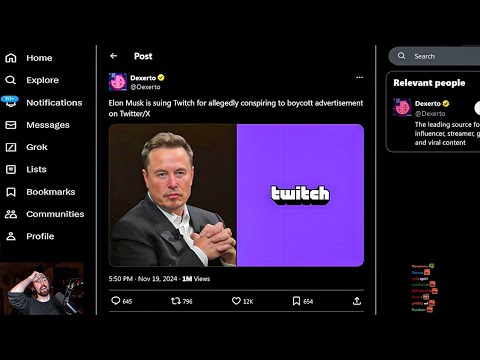 Elon Musk is suing Twitch..