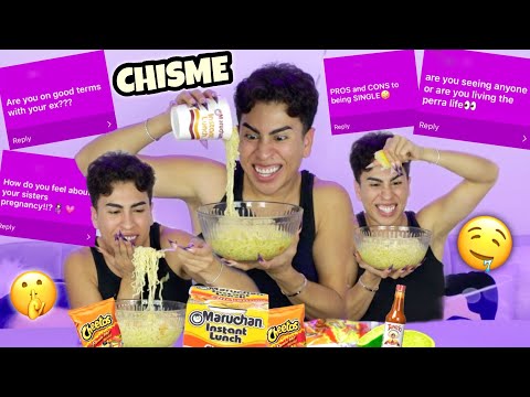 MARUCHAN CON TAPATIO CHISME MUKBANG!! | Louie's Life