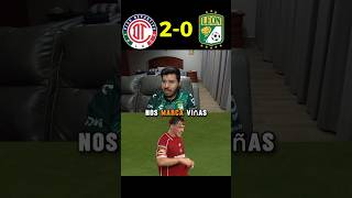 😢 REACCIONES TOLUCA 2-0 LEON #shorts #youtubeshorts #leon #toluca #reaction #futbol #leaguescup