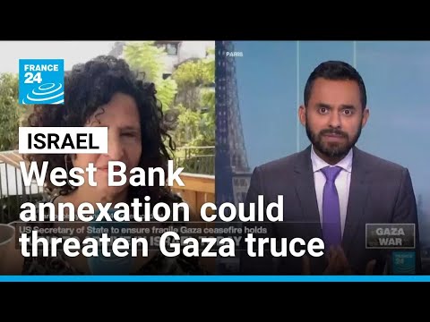 YouTube video thumbnail: Israel's West Bank Annexation Vote ‘Potentially Threatening’ Gaza Truce, Rubio Warns