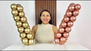 Como hacer un Mini Arco o Mini Guirnalda de Globos - NUEVA TÉCNICA - 🎈 Mini Balloon Garland 🎈