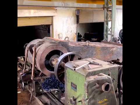 Woohoo Never Seen That Heavy Thing on Thread Machine, Amazing Resizing of Stone Crusher