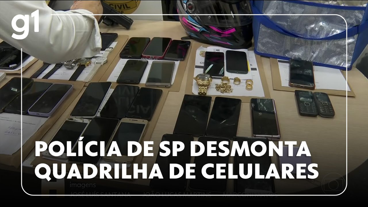Jornal Hoje investigação leva para cadeia quadrilha que recebe e vende celulares roubados em SP TV Online Jornal Hoje investigação leva para cadeia quadrilha que recebe e vende celulares roubados em SP