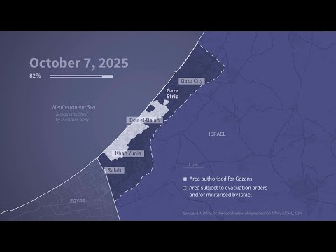 ANIMATED MAP: the Gaza Strip since March 2025 | AFP Animé