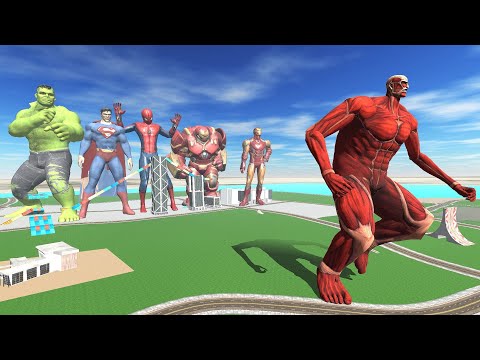 Franklin Becomes Avengers Superheroes to Fight Giant Titan - INDIAN BIKES DRIVING 3D