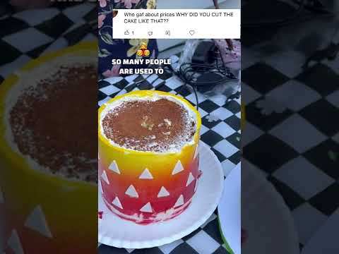 How to trigger some people: cut a cake ????