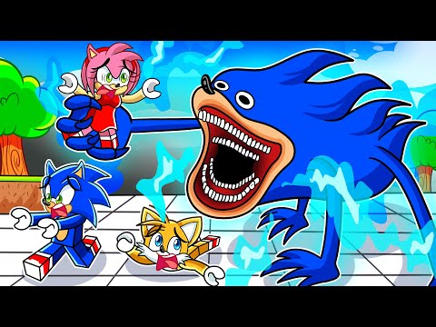 ¡SONIC, TAILS Y AMY ESCAPAN DE SHIN SONIC en ROBLOX!