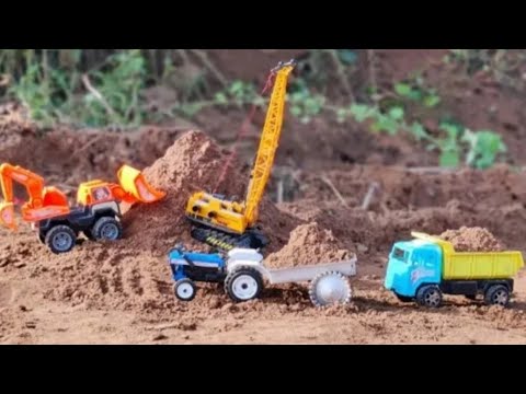 JCB Loading Red soil | JCB Tractor Truck