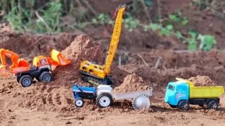 JCB Loading Red soil | JCB Tractor Truck
