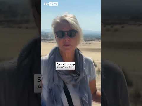 Sky's Alex Crawford witnesses new airstrikes