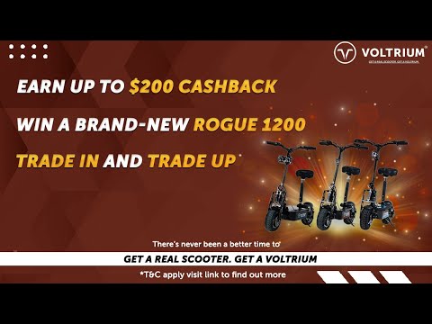 Get a Real Scooter. Get a Voltrium. Earn up to 0 Cashback