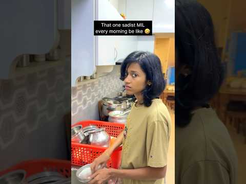 That one sadist MIL every morning 🤣 #shorts #sujimummu #trending #youtubeshorts #comedy