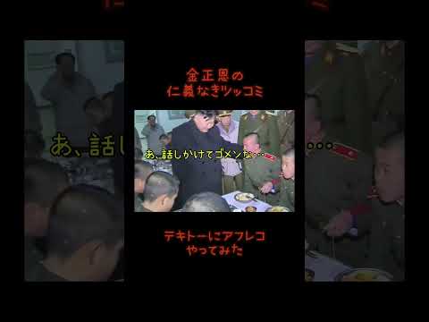 【アフレコ】金正恩の仁義なきツッコミ。テキトーにアフレコやってみた#金正恩 #アフレコ #ほのぼの #吹き替え #北朝鮮 #兵隊 #寸劇 #ツッコミ #コント #shorts #short