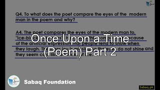 Once Upon a Time (Poem) Part 2