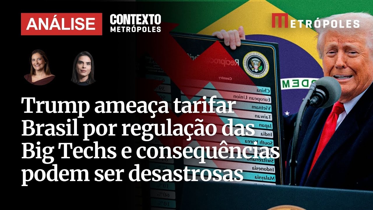 Trump ameaça tarifar Brasil por regulação das Big Techs e consequências podem ser desastrosas