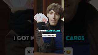 Is Gambit useless without cards? 🤣🃏Directed by Oren Brimer. #peteholmes #xmen #gambit #professorx