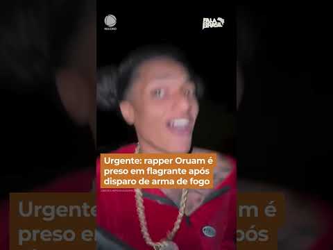 Urgente: rapper Oruam é preso em flagrante após disparo de arma de fogo #Shorts #FalaBrasil