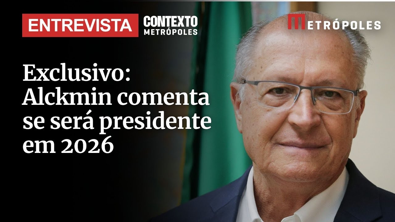 Exclusivo Alckmin comenta se será presidente em 2026 e tarifaço de Donald Trump