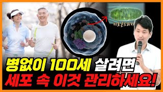 병없이 100세 살려면 세포속 이것 관리하세요!