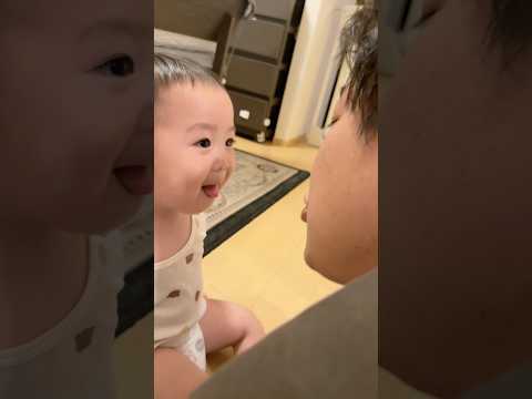 はみがきりとちゃん🐥#1歳7ヶ月#親子