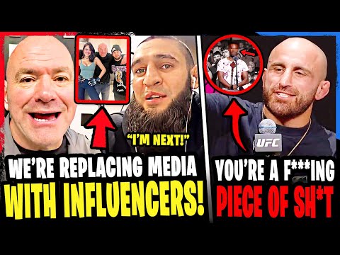 Dana White REPLACING UFC media with INFLUENCERS! Fan GOES OFF on Volkanovski! *FOOTAGE* UFC 312