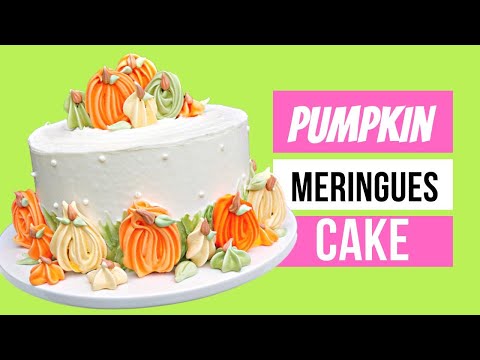 Pumpkin Meringues Cake