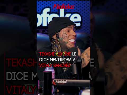 TEKASHI 6IX9INE LLAMA MENTIROSA A VITALY EN SU CARA #alofoke #santiagomatias #trending #shorts