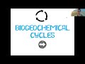 Exploring Biogeochemical Cycles
