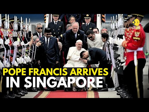 Pope Francis LIVE: Pope Francis arrives in Singapore | Last leg of trip to Southeast Asia | WION