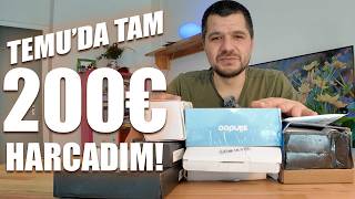 Şimdi Kaçla Çarpacaz: 200€'luk TEMU TOPLU KUTU AÇILIŞ VİDEOSU