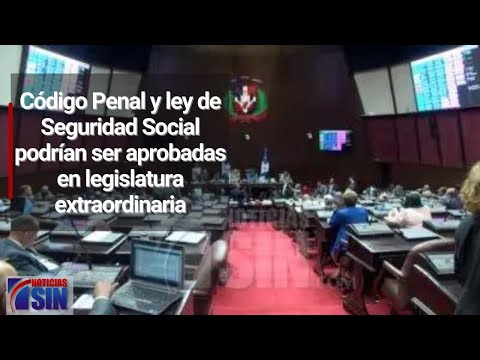 Código Penal y ley de Seguridad Social podrían ser aprobadas en legislatura extraordinaria