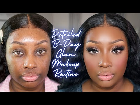 Flawless Neutral Full Glam Birthday Makeup Routine  |  Perfect for Beginners