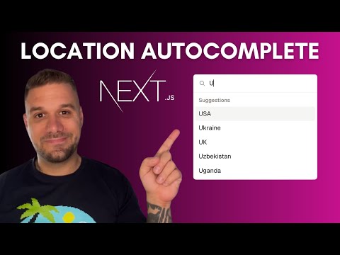 Simplest way to Autocomplete Locations in Next.js (Shadcn, Google API)