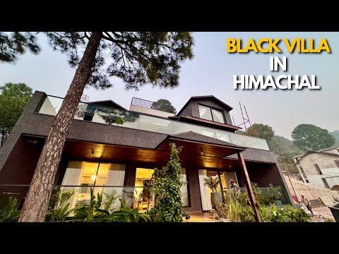 पहाड़ो में अपना घर ज़मीन के साथ | Most luxurious black theme villas for sale in Kasauli, Himachal