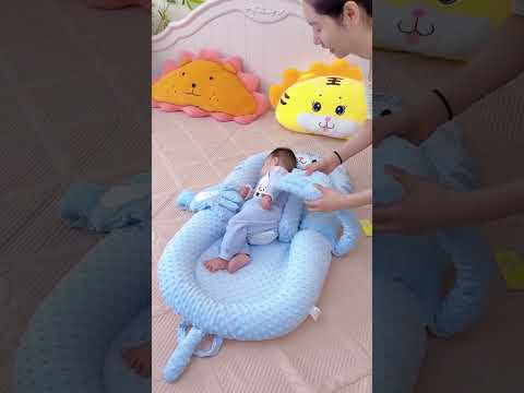 🥰Thankfully, my 😍mother-in-law😘 bought a multi-functional bed-in-bed #baby #babygear #babyclothes