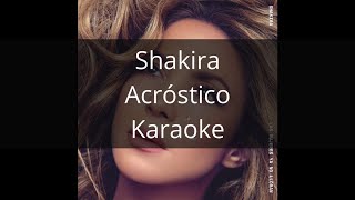 Shakira - Acróstico - Karaoke