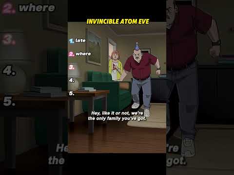💔 “We’re the Only Family You’ve Got.” — Invincible: Atom Eve (2023)#shorts