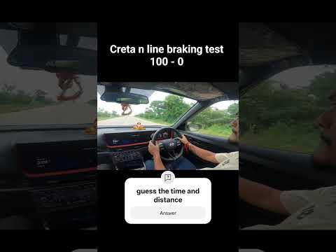 braking power of creta n line #hyundai #creta