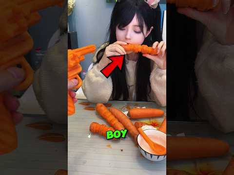 This Girl MAKES Amazing Items From Carrots #shorts