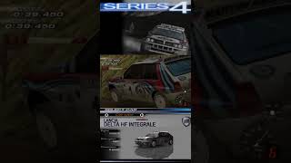 道幅が足りないので二輪車になるデルタ【SEGA RALLY 2006】