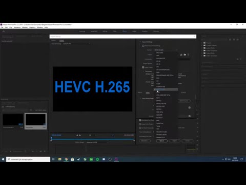 hevc codec premiere pro cc 2018