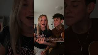 Why is she looking at me like that? 👀 #cover #singingcover #guitarcover #youtubeshorts