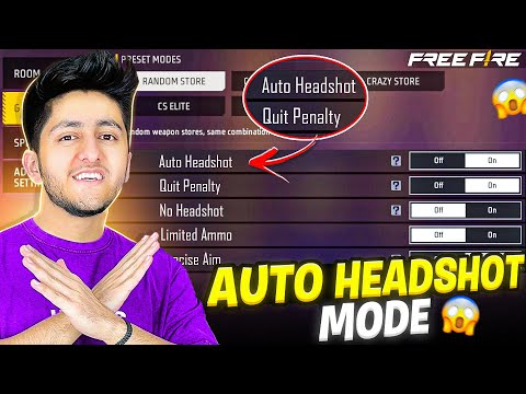 Auto Headshot Mode In Free Fire 😱 1 Vs 1 With My Brother Only Headshot Challenge- Free Fire