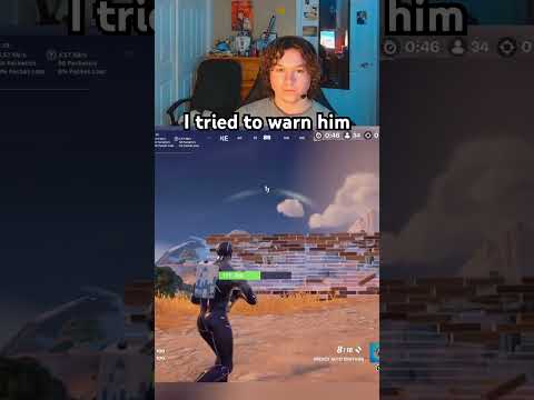 I literally warned him