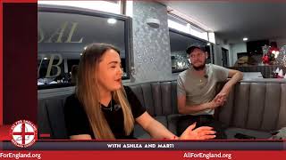 LIVE with Ashlea Simon of All For England