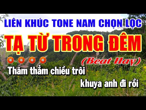 Karaoke Liên Khúc Tạ Từ Trong Đêm Nhạc Sống Trữ Tình Tone Nam Dễ Hát