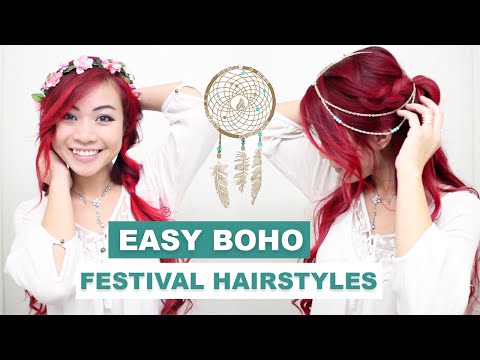 Easy Braided Hairstyles l Cute Boho Hairstyles for Spring l Coachella Festival Hairstyles