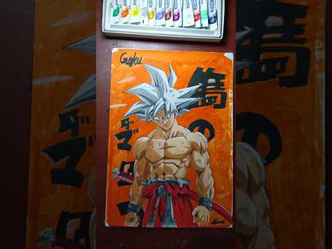 Wait For It... Epic Goku Drawing Reveal 🔥⚡ #art #anime #goku #animeart #shorts
